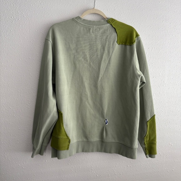 Ader Error Fall 2022 Seafoam Green Patch Jersey Terry Sweatshirt - Picture 7 of 11